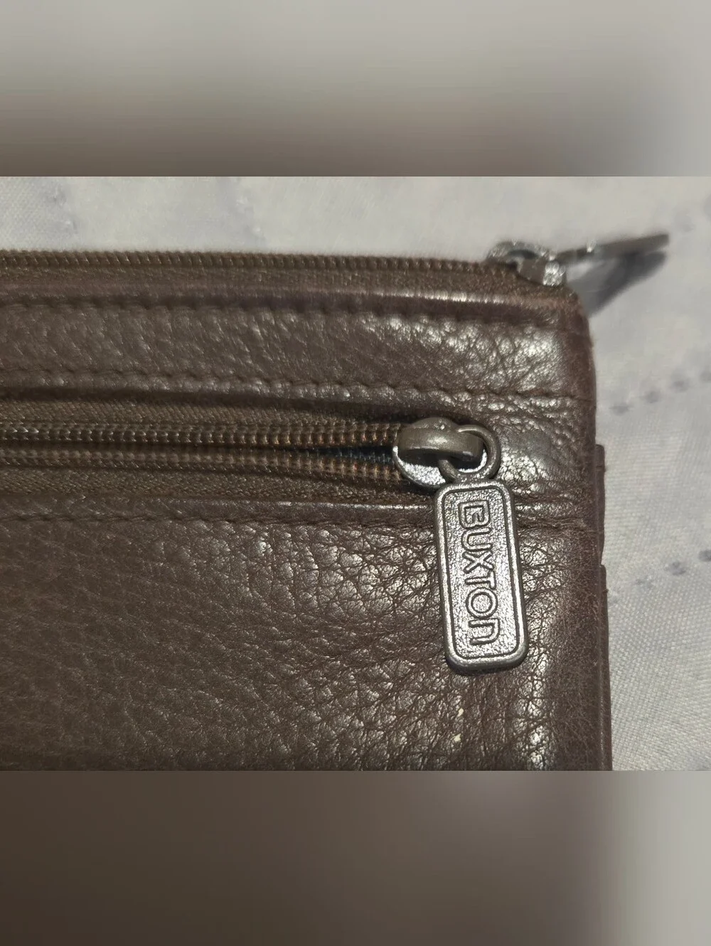 Buxton Brown Genuine Leather Men’s ID Wallet